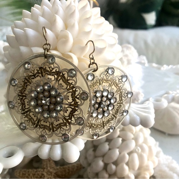 New! Boho Capiz Seashell Earrings - Picture 1 of 5